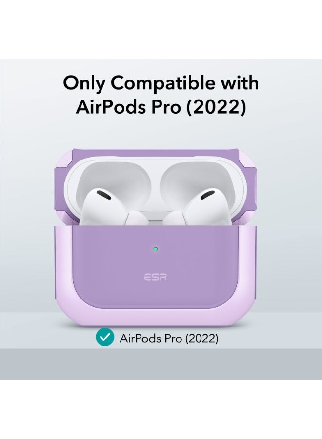 اي اس ار ESR for AirPods Pro 2 Case, Compatible with Airpods Pro Case 2nd / 1st Generation (2023/2022/2019), Compatible with MagSafe, Full Drop Protection Cover with Lanyard purple - Image 2