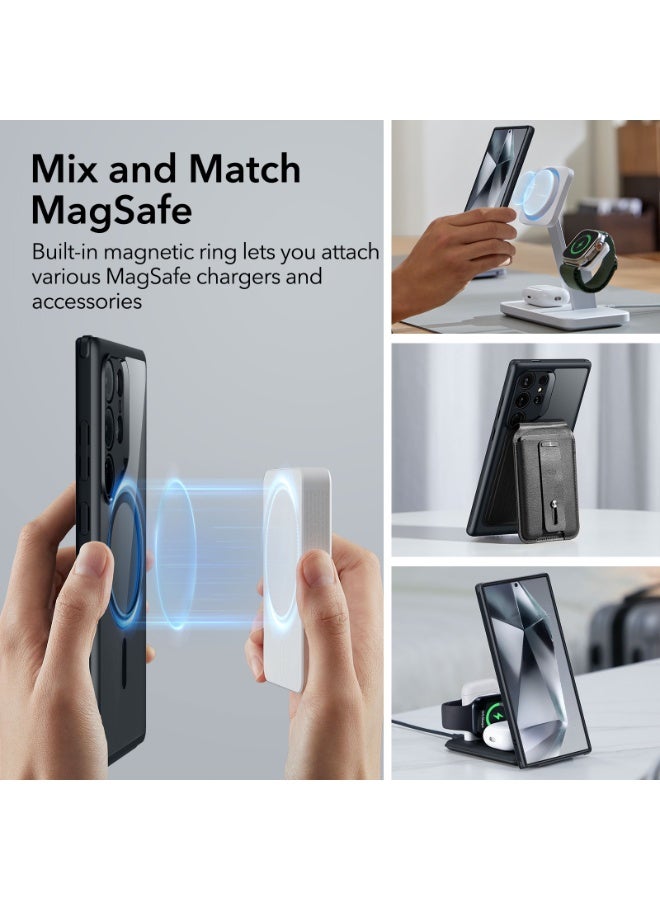 اي اس ار For Samsung Galaxy S24 Ultra Case, Compatible with MagSafe, Magnetic Case For Samsung Galaxy S24 Ultra, Military-Grade Protection, Yellowing Resistant, Classic Series - Black - Image 3