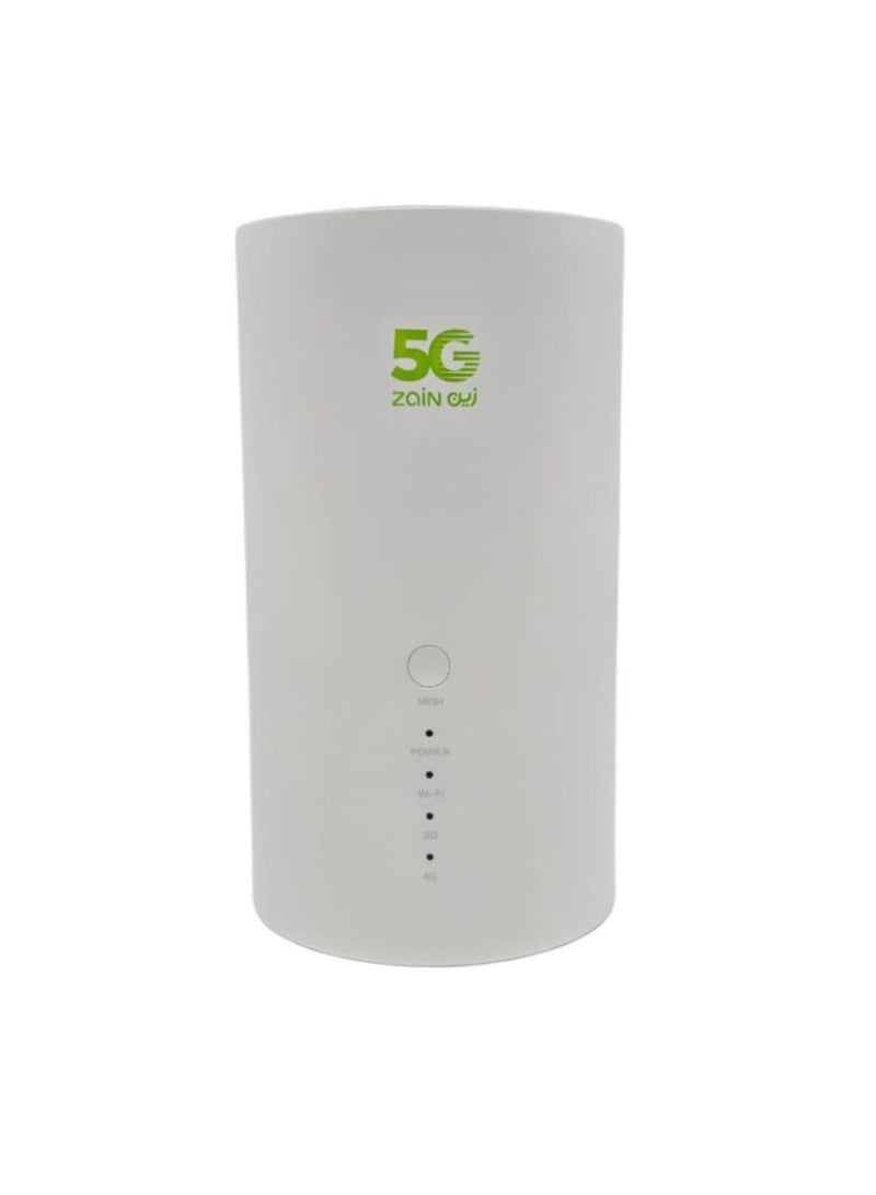 Zain 5G CPE Ultra-Fast WiFi-7 Router | Dual-Band 2.4GHz & 5GHz | Real 5G Speed | Supports 128 Device "Supports Zain SIM" SRT858M | White - Image 1