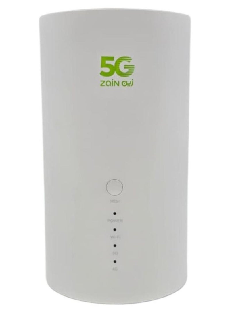 Zain 5G CPE Ultra-Fast WiFi-7 Router | Dual-Band 2.4GHz & 5GHz | Real 5G Speed | Supports 128 Device "Supports Zain SIM" SRT858M | White - Image 1