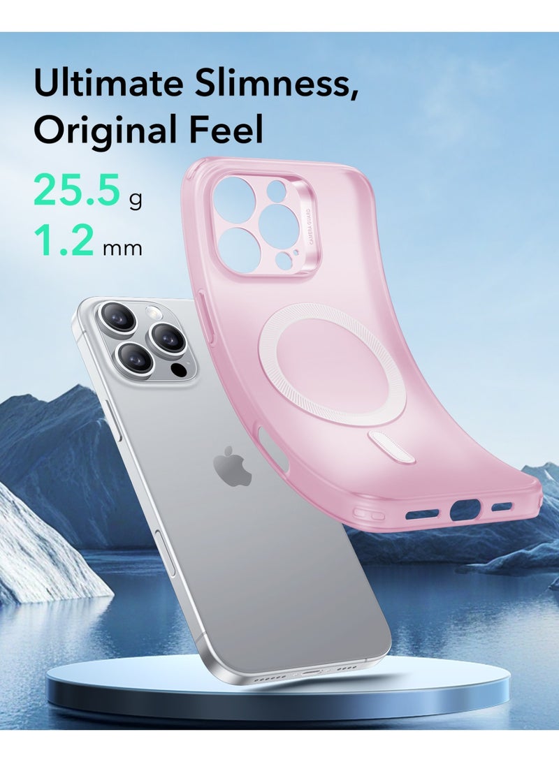 اي اس ار For iPhone 16 Pro Max Case Clear, Compatible with MagSafe, Magnetic Slim Phone Case For iPhone 16 Pro Max, Camera Protection, Shockproof Thin Cover, Resists Yellowing and Scratches - Pink - Image 3