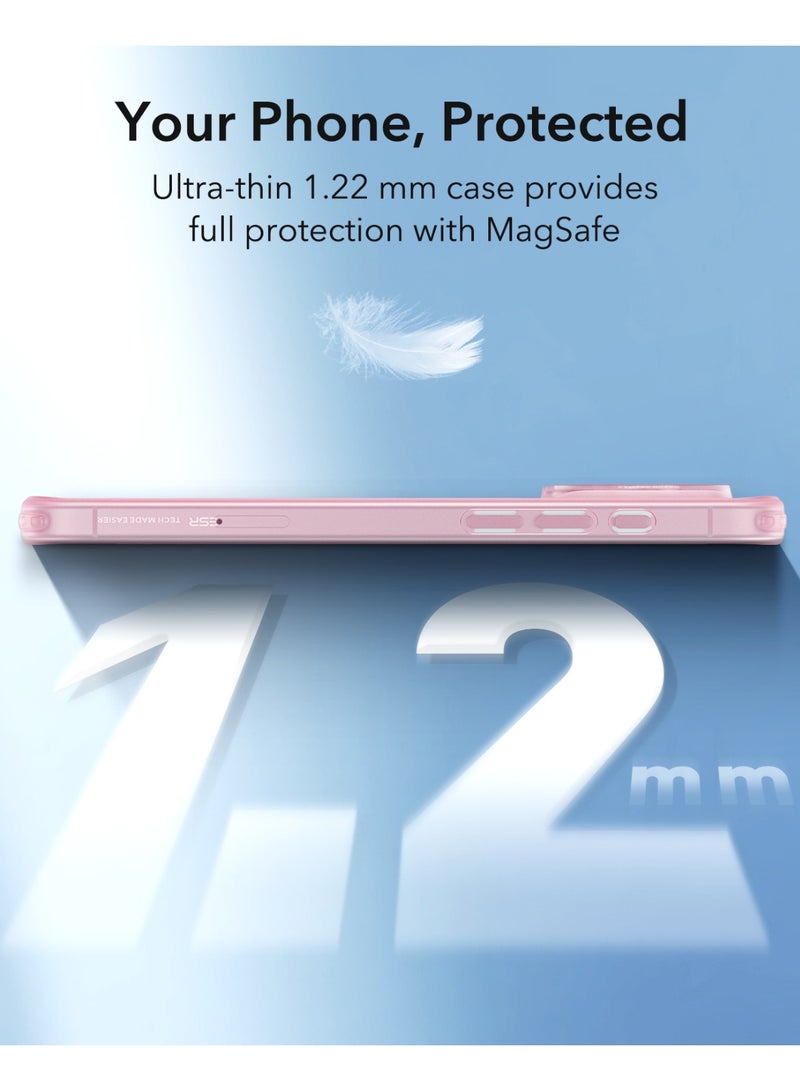 اي اس ار For iPhone 16 Pro Max Case Clear, Compatible with MagSafe, Magnetic Slim Phone Case For iPhone 16 Pro Max, Camera Protection, Shockproof Thin Cover, Resists Yellowing and Scratches - Pink - Image 2