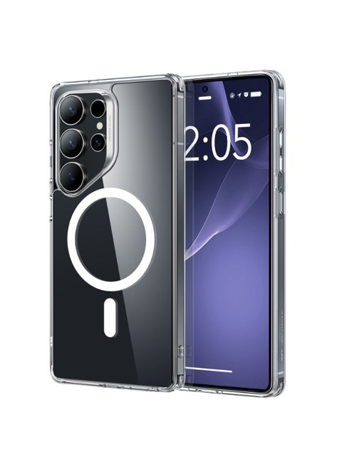 For Samsung Galaxy S25 Ultra Phone Case, Compatible with MagSafe, Magnetic Case For S25 Ultra, Military-Grade Protection, Yellowing Resistant, Classic Series Clear