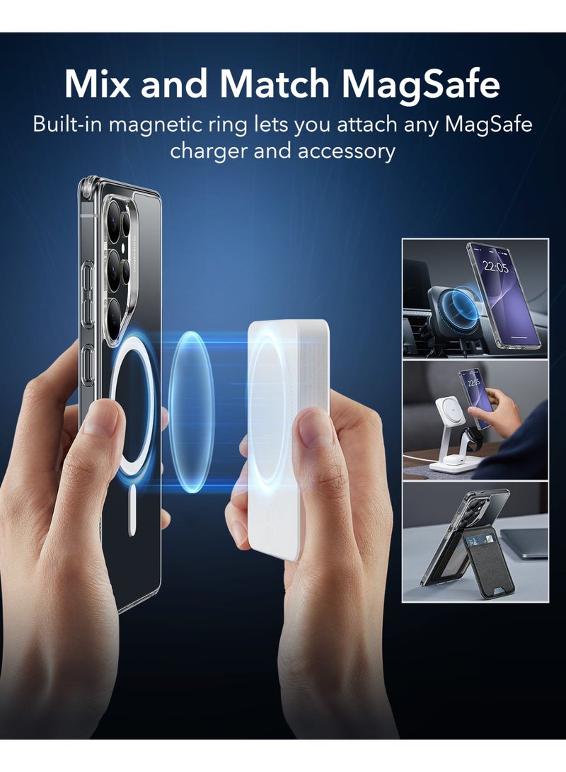 اي اس ار حافظة هاتف لسامسونج جالكسي S25 ألترا، متوافقة مع ماغسيف، حافظة مغناطيسية لـ S25 ألترا، حماية بمعيار عسكري، مقاومة للاصفرار، سلسلة كلاسيكية - Image 4
