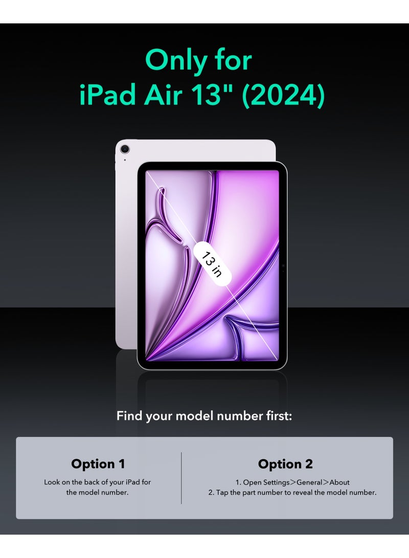 ESR For iPad Air 13 Inch Case (2025/2024) M3/M2, Removable Magnetic Cover, Adjustable Portrait/Landscape Stand with Raised Screen View, 9 Standing Angles, Shift Series - Blue - Image 2