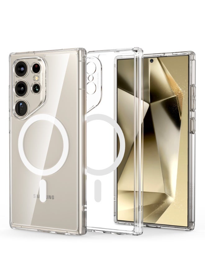 اي اس ار For Samsung Galaxy S24 Ultra Case, Compatible with MagSafe, Magnetic Case For Samsung Galaxy S24 Ultra, Military-Grade Protection, Yellowing Resistant, Classic Series - Clear - Image 1
