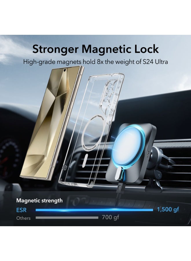 اي اس ار For Samsung Galaxy S24 Ultra Case, Compatible with MagSafe, Magnetic Case For Samsung Galaxy S24 Ultra, Military-Grade Protection, Yellowing Resistant, Classic Series - Clear - Image 2