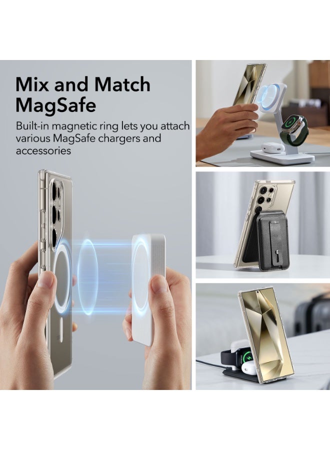 اي اس ار For Samsung Galaxy S24 Ultra Case, Compatible with MagSafe, Magnetic Case For Samsung Galaxy S24 Ultra, Military-Grade Protection, Yellowing Resistant, Classic Series - Clear - Image 3