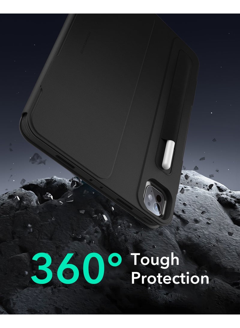 ESR For iPad Pro 11 Inch Case (M5/M4) 2025/2024, Rotating Case with Removable Magnetic Cover, Adjustable Portrait/Landscape Stand, 9 Standing Angles, Shift Series - Blue - Image 2