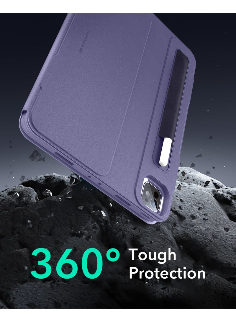 اي اس ار For iPad Pro 13 Inch Case (M5/M4) 2025/2024, Rotating Case with Removable Magnetic Cover, Adjustable Portrait/Landscape Stand, 9 Standing Angles, Shift Series - Purple - Image 5
