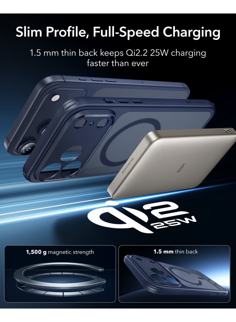 اي اس ار For iPhone 17 Pro Max Case, Camera Control, Compatible with MagSafe, Shockproof Military-Grade Protection, Magnetic Phone Case For iPhone 17 Pro Max, Classic Hybrid Case - Blue - Image 5