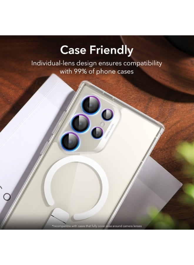 اي اس ار ESR for Samsung Galaxy S24 Ultra Camera Lens Protector, Individual Lens Protectors, Scratch-Resistant Ultra-Thin Tempered Glass with Aluminum Edging, Case Friendly Chromatic - Image 5