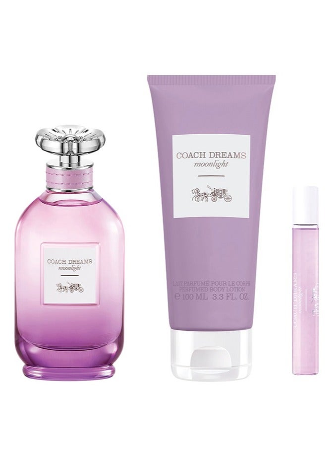 كوتش أحلام ضوء القمر (نساء) عطر 90 مل + عطر 7.5 مل + لوشن للجسم 100 مل - Image 2