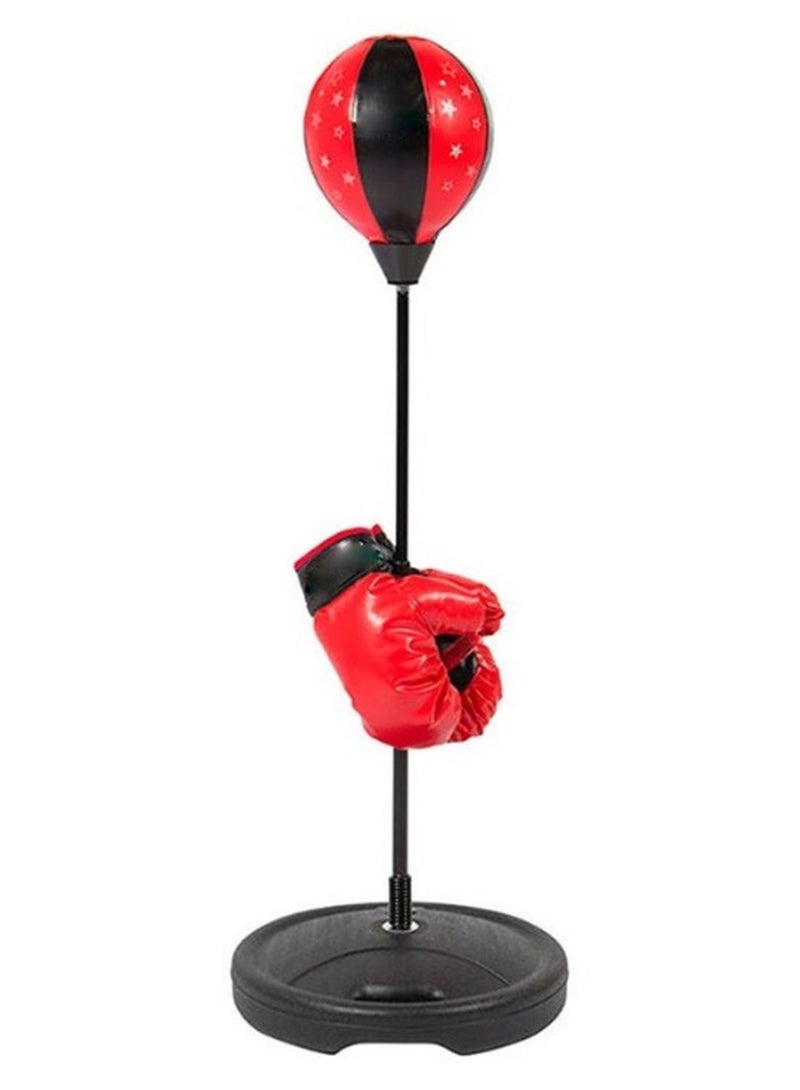 Egg Adjustable Stand Boxing Punching Bag Set with Gloves – 43-Inch Height for Training, Fitness & Fun - Image 1