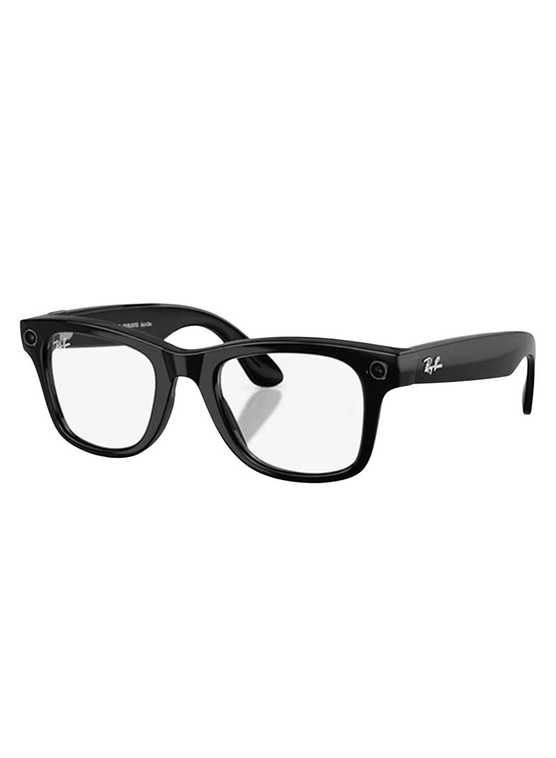 Meta Ray-Ban | Meta Wayfarer Large (Gen 2) - Frame Shiny Black  lenses - Clear / Graphite Green Transitions - Image 1