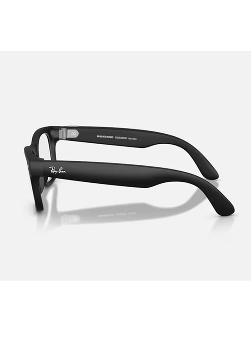 Meta Ray-Ban | Meta Wayfarer Large (Gen 2) - Clear lenses Matte - Black Clear - Image 4