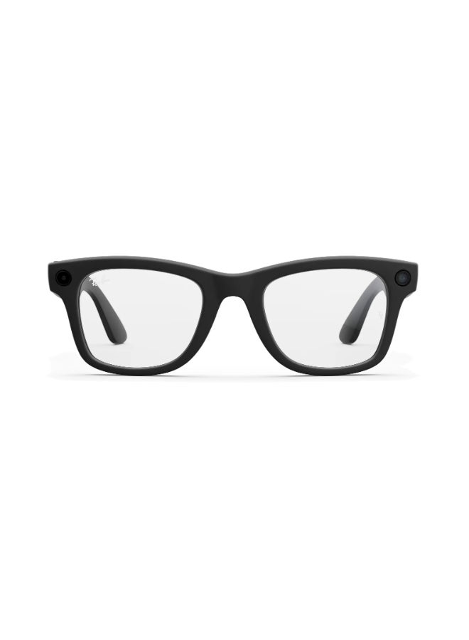 Meta RAY-BAN Wayfarer (Gen 2) Matte Black Frame Clear Lens Large High bridge Matte Black Clear - Image 2
