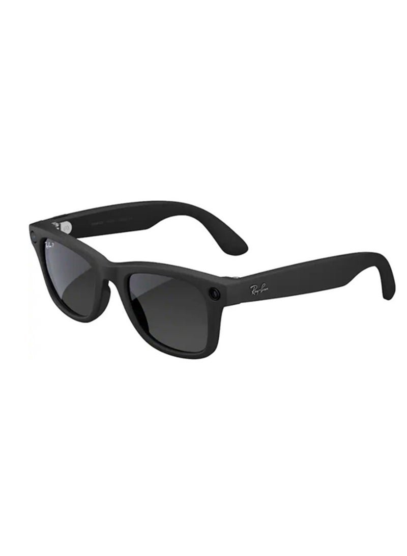 Meta Ray-Ban | Meta Wayfarer Large (Gen 2) - Matte Polarized Gradient Graphite lenses - Black Graphite - Image 1