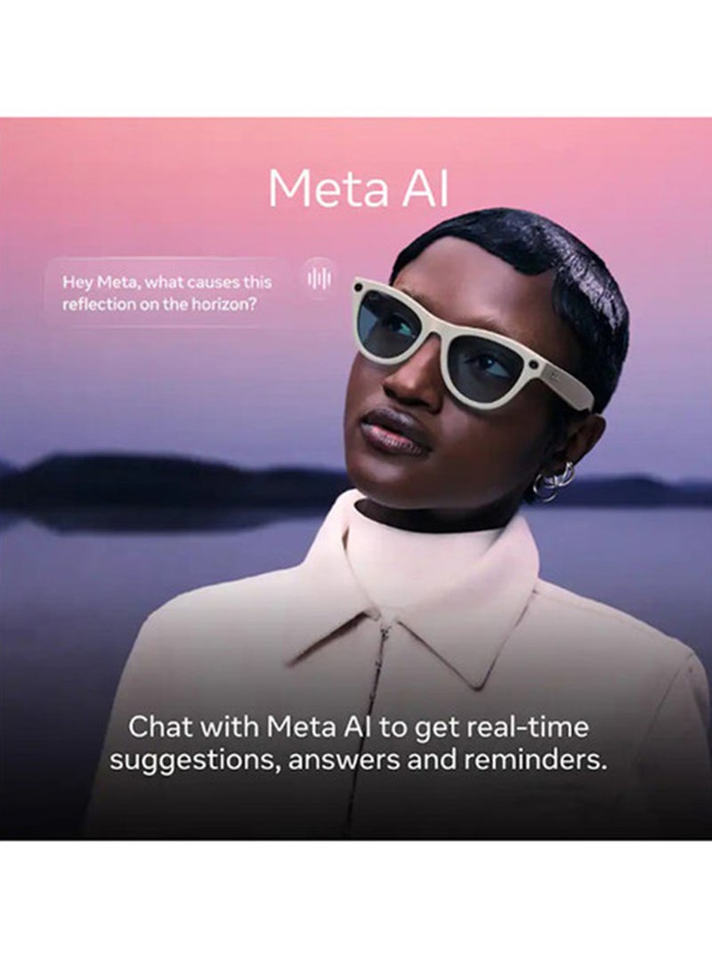 Meta Ray-Ban | Meta Wayfarer Large (Gen 2) - Matte Polarized Gradient Graphite lenses - Black Graphite - Image 3