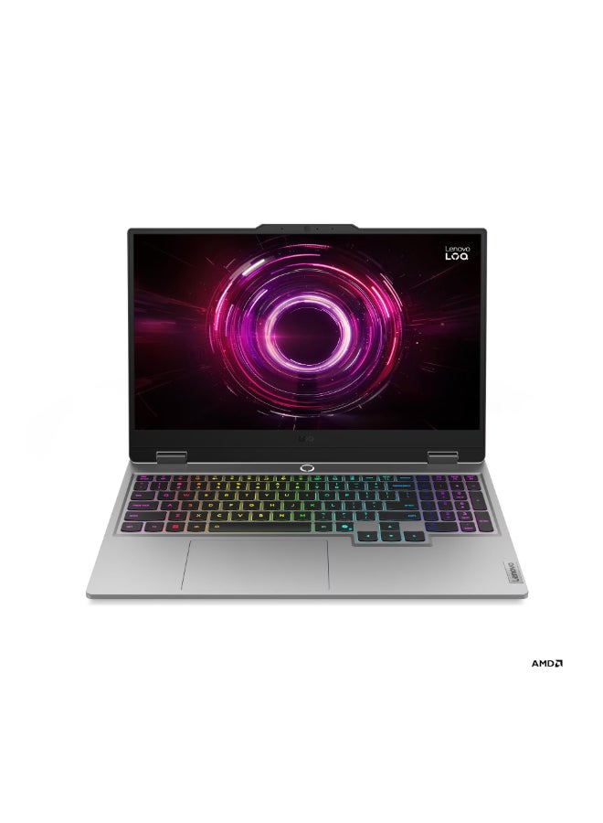 لينوفو لابتوب ألعاب LOQ 15AHP10 (نسخة محدثة) بشاشة 15.6 بوصة بدقة Full HD (1920x1080)، مع معالج AMD Ryzen 7 250/ذاكرة RAM سعة 16GB DDR5/قرص SSD سعة 1TB/بطاقة رسومات NVIDIA GeForce RTX 5050 سعة 8GB/نظام Windows 11/ - Image 1