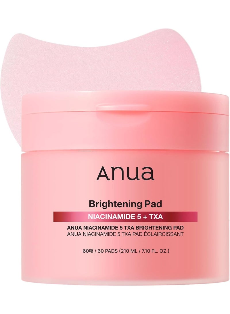 انوا Anua Niacinamide 5 TXA Toner Pads - Hydrating Facial Care for Evening Skin Tone & Daily Radiance Care (210 ml, 60 Pads) 60 PadsNone - Image 1