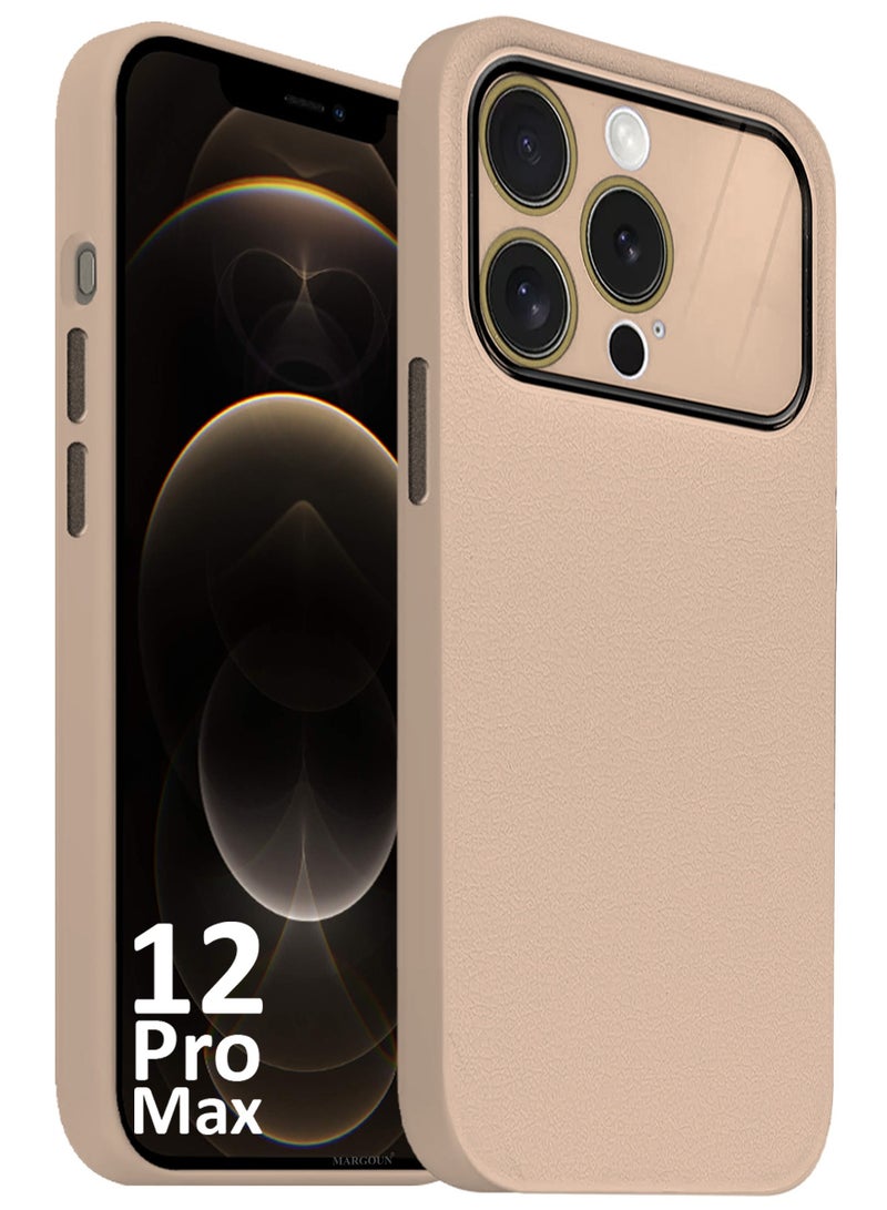 مارجون غطاء سيليكون صلب لجهاز آبل آيفون 12 برو ماكس - غطاء مع حماية الكاميرا - تصميم تركيز تلقائي - Image 1