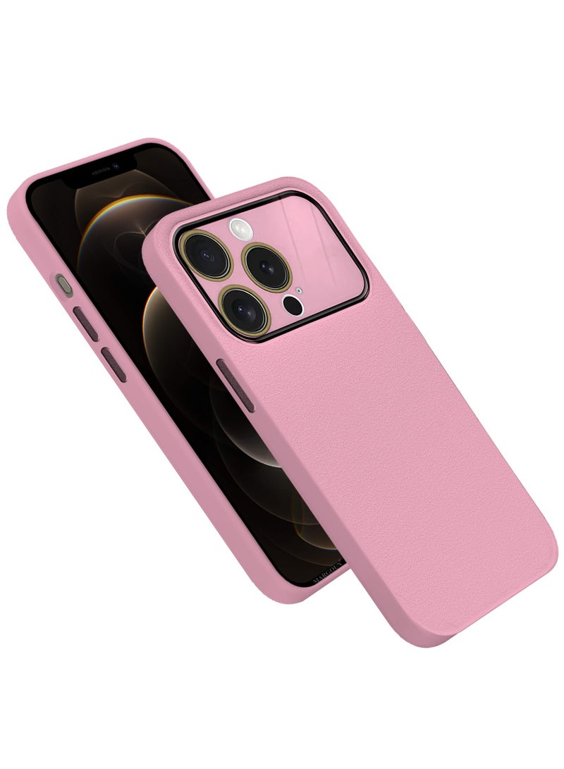 MARGOUN Hard Silicone Case Cover for Apple iPhone 12 Pro - Cover with Camera Protection Bumper - Auto Focus Design - Pink - Image 3