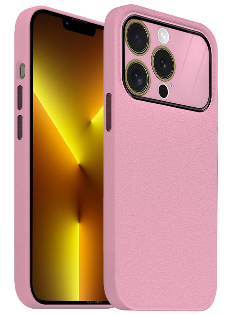 MARGOUN Hard Silicone Case Cover for Apple iPhone 13 pro - Cover with Camera Protection Bumper - Auto Focus Design - Pink - Image 2