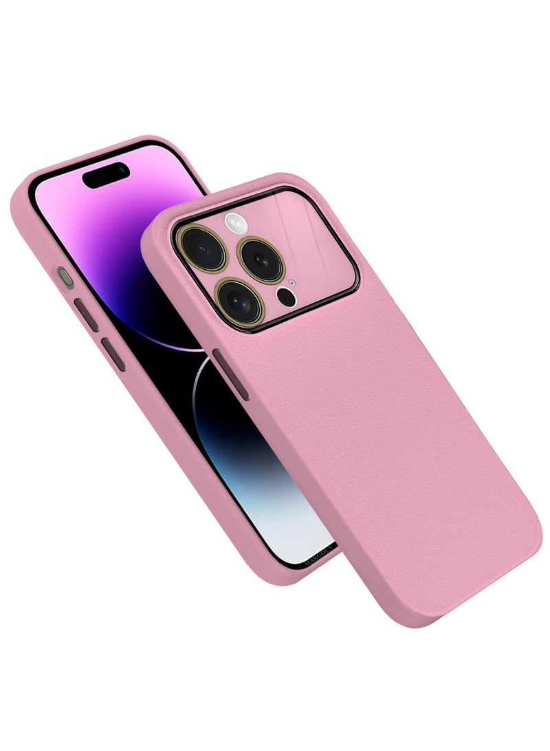 MARGOUN Hard Silicone Case Cover for Apple iPhone 14 Pro - Cover with Camera Protection Bumper - Auto Focus Design - Pink - Image 3