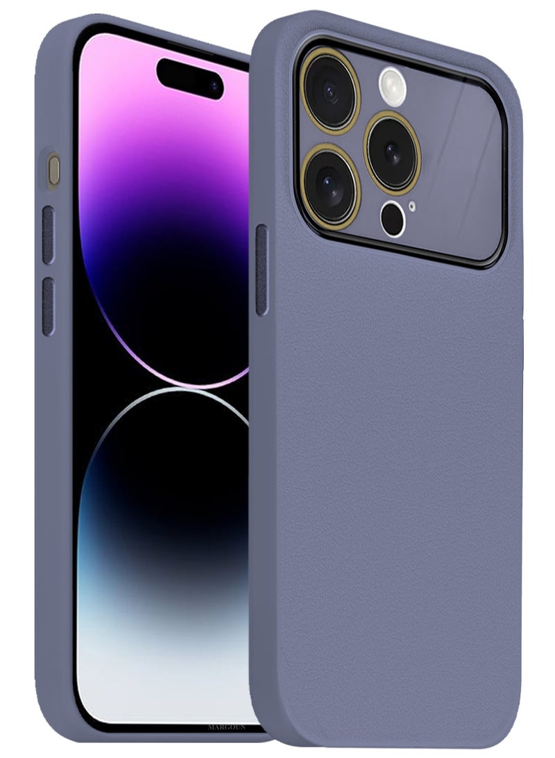 MARGOUN Hard Silicone Case Cover for Apple iPhone 14 Pro - Cover with Camera Protection Bumper - Auto Focus Design - Purple - Image 2