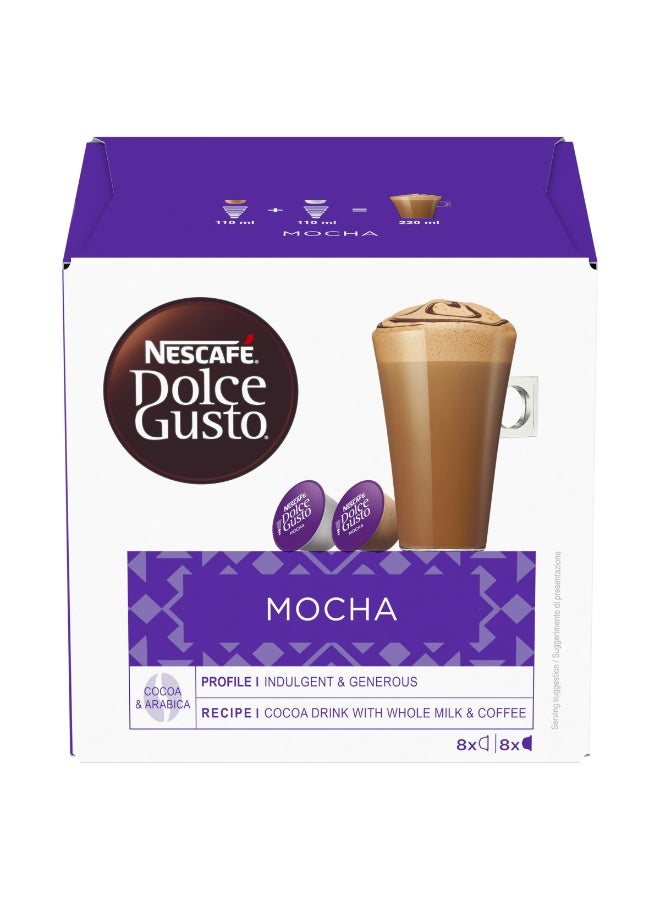 Nescafe Dolce Gusto Mocha 16 Coffee Capsules 216grams Single - Image 5