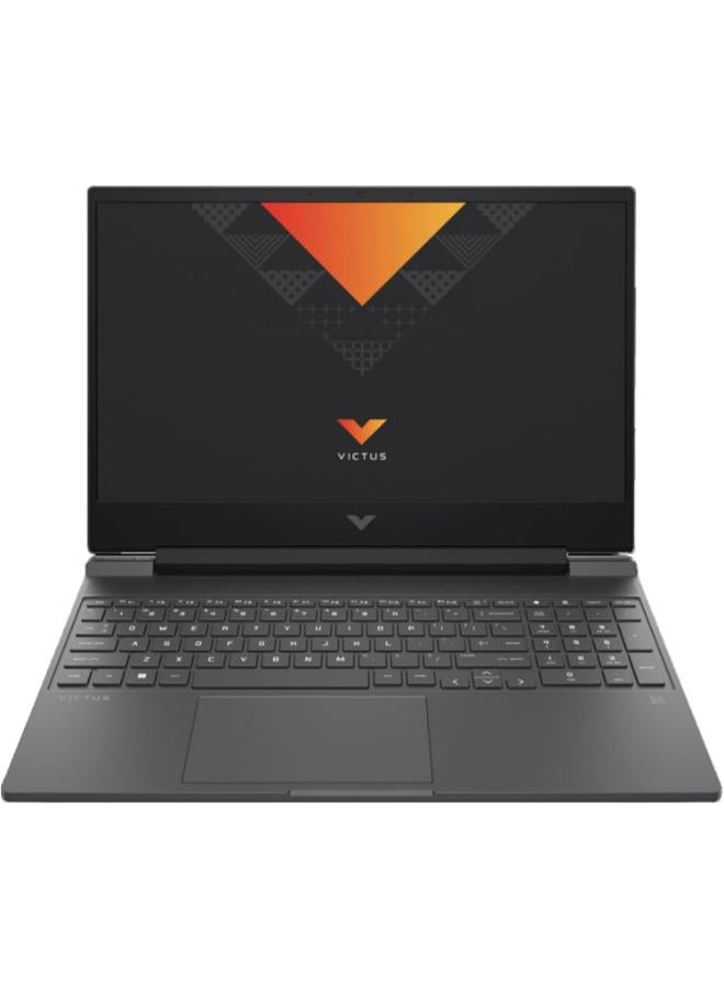 HP Victus 15-fa1097 ne Laptop with 16 inch FHD / Intel Core i7-13700H / 16 GB RAM / 512 GB SSD / NVIDIA GeForce RTX 4050 / English / DOS /Mica Silver English Mica Silver - Image 1