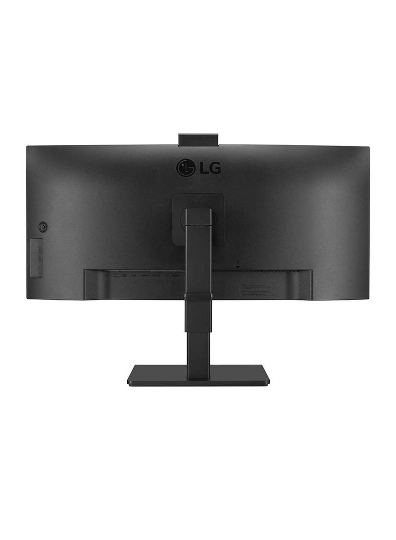 LG 34 inch UltraWide WQHD (3440x1440) IPS Monitor sRGB 99%, built-in Webcam & Mic, USB Type-C™, Reader Mode, Flicker Safe, Built-in Speakers MaxxAudio®, Multi Ports, 34BQ77QC Black - Image 2