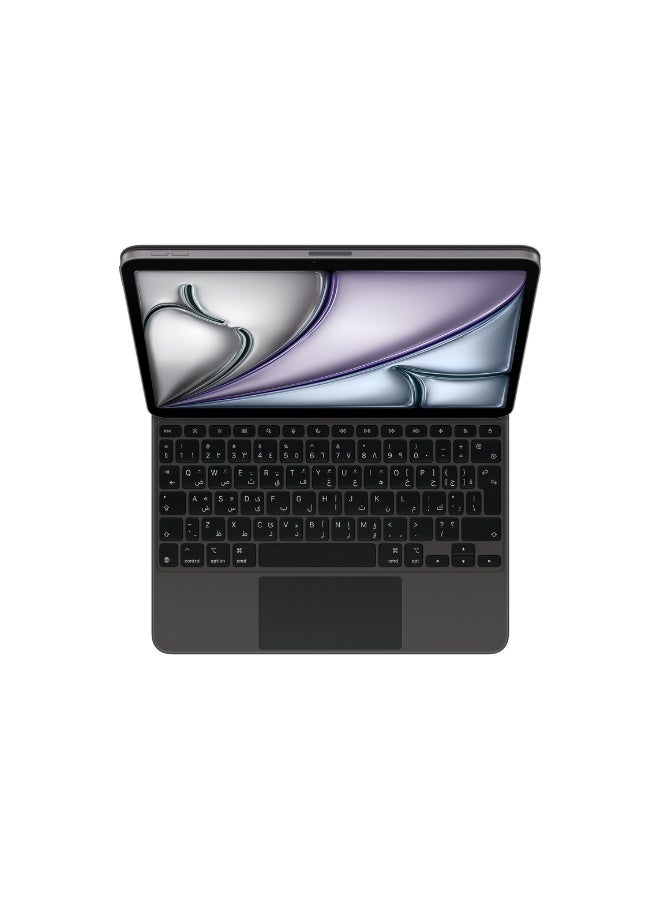 ابل  Magic Keyboard for iPad Air 11-inch (M3) - Arabic - Black - Image 1