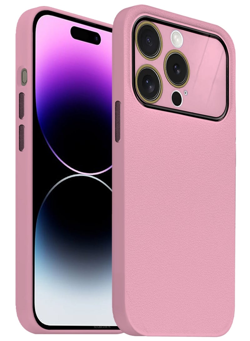 MARGOUN Hard Silicone Case Cover for Apple iPhone 14 Pro Max - Cover with Camera Protection Bumper - Auto Focus Design - pink - Image 2
