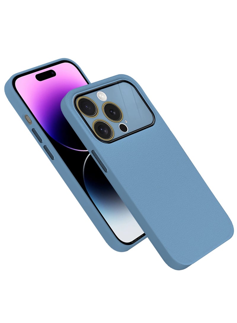 MARGOUN Hard Silicone Case Cover for Apple iPhone 14 Pro Max - Cover with Camera Protection Bumper - Auto Focus Design - Light Blue - Image 3
