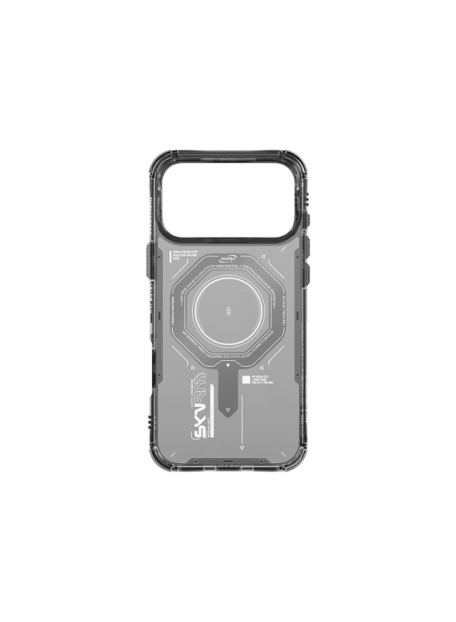 إسكينارما حافظة سكينارما ماجما لجهاز آيفون 17 برو مع حماية من السقوط بارتفاع 8 أقدام، مقاومة للخدوش 2H، وحدة حلقة مغناطيسية، امتصاص صدمات جيب الهواء وحلقات حبل قابلة للتبديل - أسود - Image 4