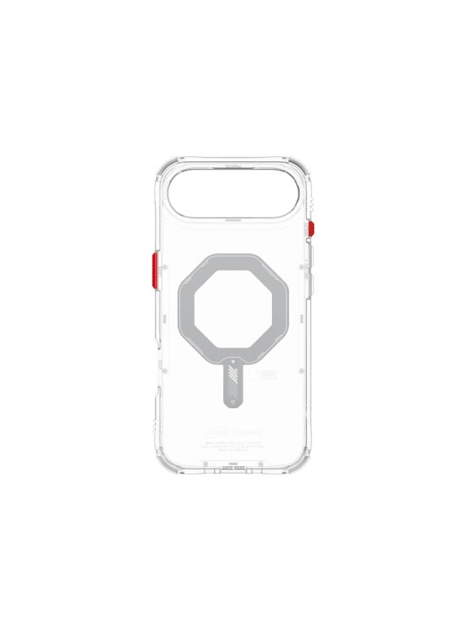 إسكينارما غطاء آيفون إير سايدو مع حماية من السقوط بارتفاع 8 أقدام، غلاف شفاف مضاد للاصفرار، توافق مع الشحن المغناطيسي، واقيات زوايا معززة وأزرار جانبية قابلة للتبديل - شفاف - Image 4