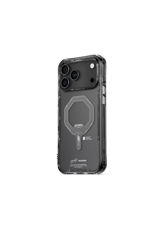 إسكينارما حافظة Skinarma Saido لجهاز iPhone 17 Pro Max مع حماية من السقوط بارتفاع 8 أقدام، TPU مضاد للاصفرار، مقاومة للخدوش 2H، واقي عدسة الكاميرا المرتفع وحلقة مغناطيسية Mag-Charge - أسود - Image 2