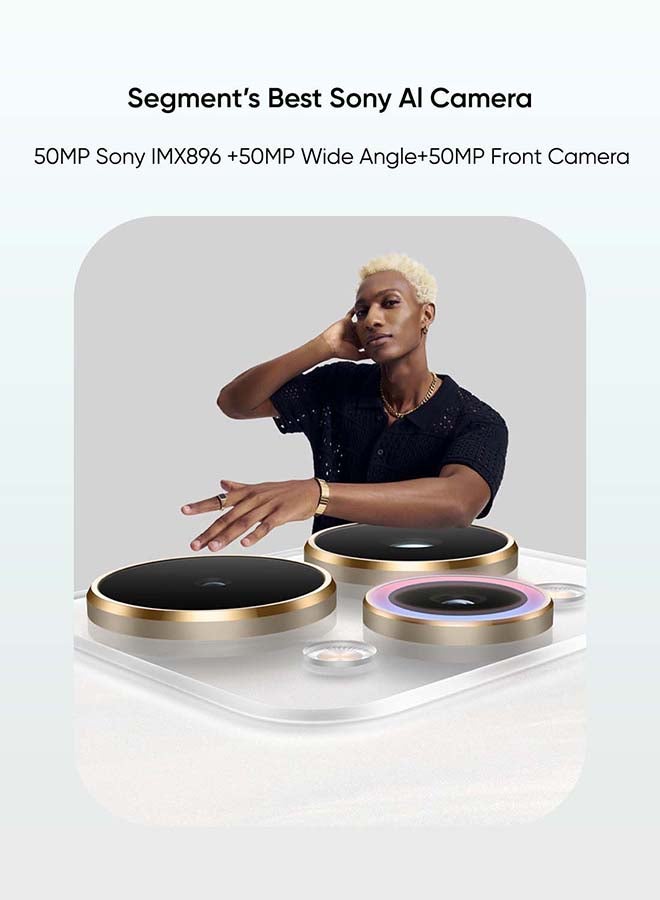 ريل مي 15 برو 5G AI ثنائي الشريحة مخضر مخملي 12 جيجابايت RAM 256 جيجابايت - النسخة الشرق أوسطية - Image 3