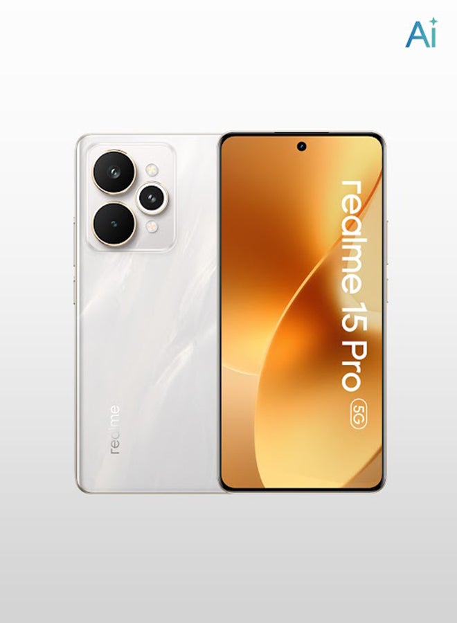 ريل مي 15 برو 5G AI ثنائي الشريحة فضي متدفق 12 جيجابايت RAM 512 جيجابايت - النسخة الشرق أوسطية - Image 1