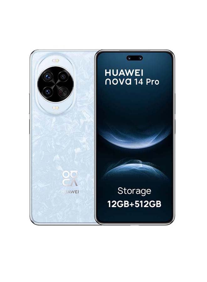 HUAWEI Nova 14 Pro Dual SIM 4G Crystal Blue 12GB RAM 512GB with 100W HUAWEI SuperCharge Turbo- Middle East Version - Image 1