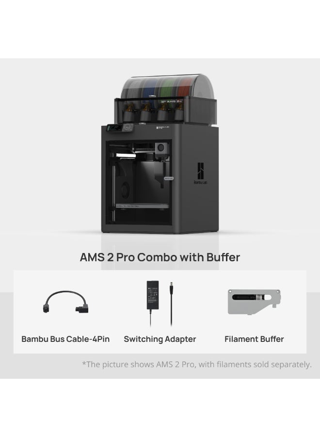 Bambu Lab P1S 3D Printer AMS 2 Pro Combo With Buffer black - Image 2