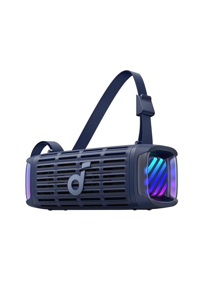 ساوند كور بوم 3i من أنكر، مكبرات صوت خارجية متينة، مقاومة للماء IP68، تشغيل عائم، مقاومة للمياه المالحة، BassUp 2.0، مكبر صوت محمول 50 واط، بلوتوث 5.3، 16 ساعة، TWS، قوارب الكاياك/الصيد/التخييم - - Image 1