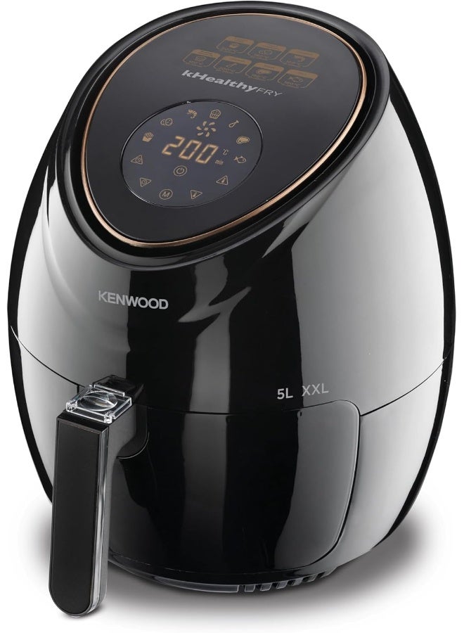 KENWOOD Digital Air Fryer, Touch Control, Adjustable Temperature, Easy-Clean Non-Stick Basket 5 L 1500 W HFP52.000BK Black - Image 1