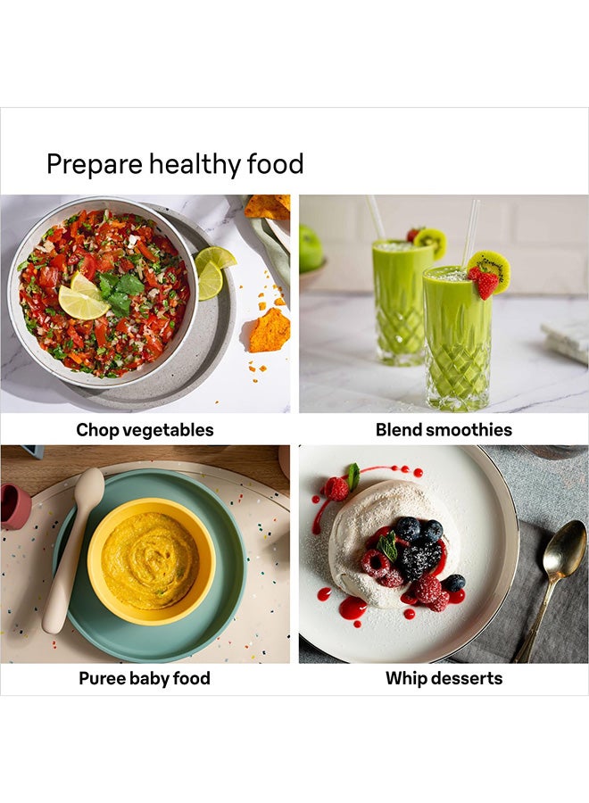 BRAUN MultiQuick 5 Pro Hand Blender, 25 speeds wheel, Power Bell V Plus, Splash control technology, Anti Splash, 600ML, Stainless Steel, 5-in-1, BPA free, Made in Romania MQ55307MBK Black - Image 4