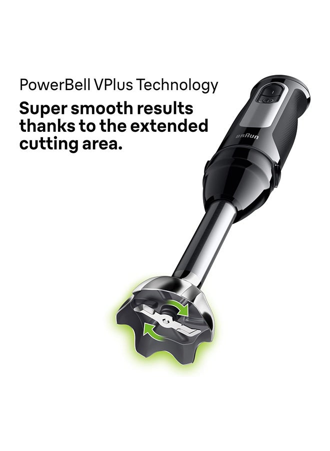 BRAUN MultiQuick 5 Pro Hand Blender, 25 speeds wheel, Power Bell V Plus, Splash control technology, Anti Splash, 600ML, Stainless Steel, 5-in-1, BPA free, Made in Romania MQ55307MBK Black - Image 2