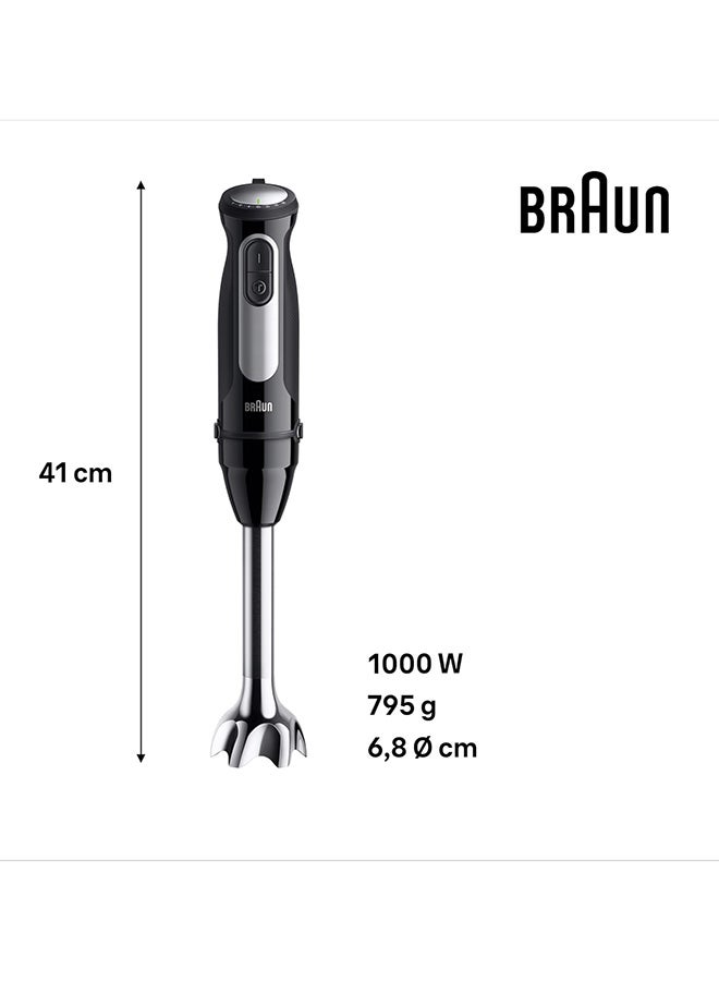 BRAUN MultiQuick 5 Pro Hand Blender, 25 speeds wheel, Power Bell V Plus, Splash control technology, Anti Splash, 600ML, Stainless Steel, 5-in-1, BPA free, Made in Romania MQ55307MBK Black - Image 3