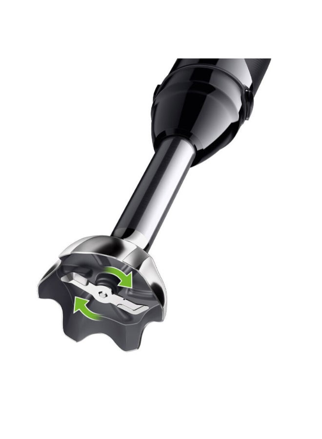 BRAUN MultiQuick 5 Pro Hand Blender with food processor, 25 speeds wheel, Power Bell V Plus, Splash control technology, Anti Splash, 6-in-1, BPA free, Made in Romania MQ55755MBK Black - Image 3