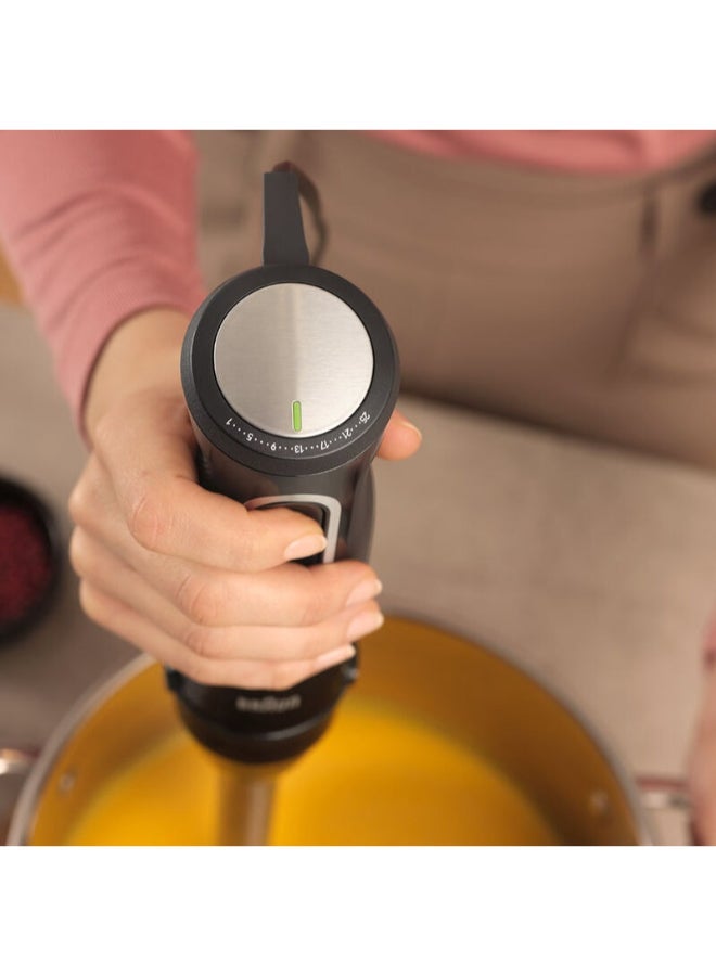 BRAUN MultiQuick 5 Pro Hand Blender with food processor, 25 speeds wheel, Power Bell V Plus, Splash control technology, Anti Splash, 6-in-1, BPA free, Made in Romania MQ55755MBK Black - Image 4